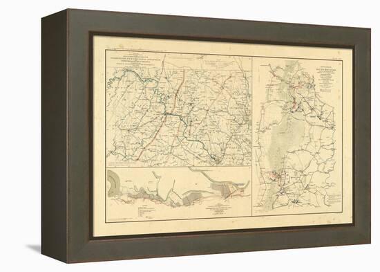 1891, DC, Pennsylvania, Virginia, Civil War-null-Framed Premier Image Canvas