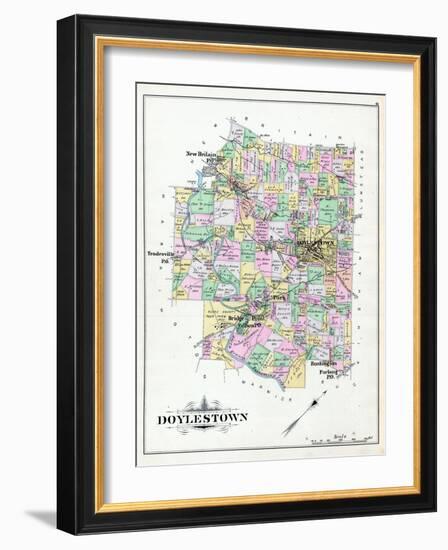 1891, Doylestown, New Britain, Tradesville, Bushington, Furlong, Turk, Pennsylvania, United States-null-Framed Giclee Print