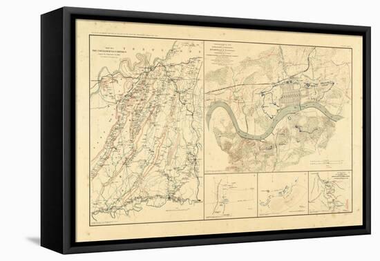 1891, Georgia, Tennessee, Civil War-null-Framed Premier Image Canvas