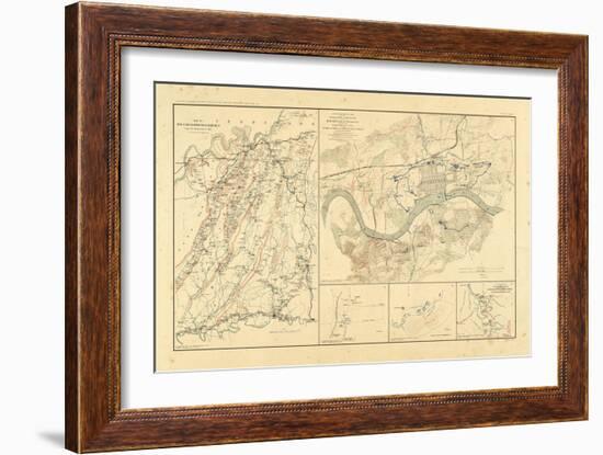 1891, Georgia, Tennessee, Civil War-null-Framed Giclee Print