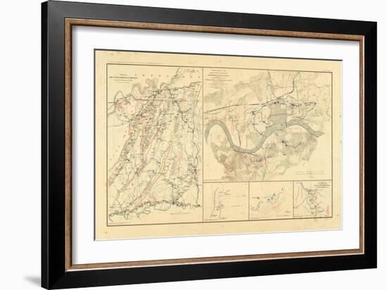 1891, Georgia, Tennessee, Civil War-null-Framed Giclee Print