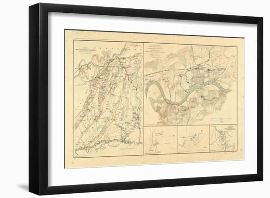 1891, Georgia, Tennessee, Civil War-null-Framed Giclee Print