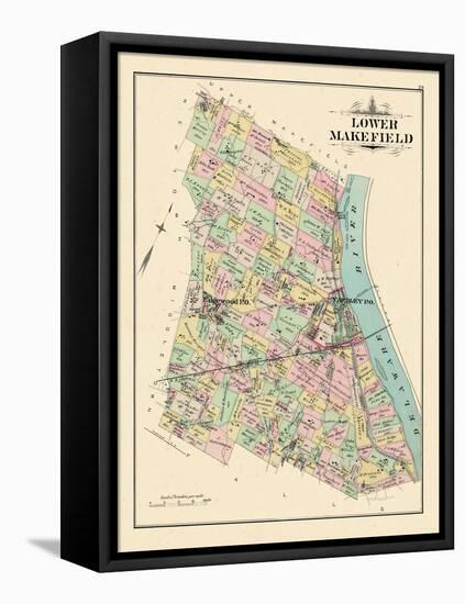 1891, Lower Makefield Township, Yardley, Edgewood, Pennsylvania, United States-null-Framed Premier Image Canvas