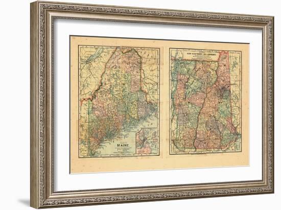 1891, Maine, New Hampshire, Vermont-null-Framed Giclee Print