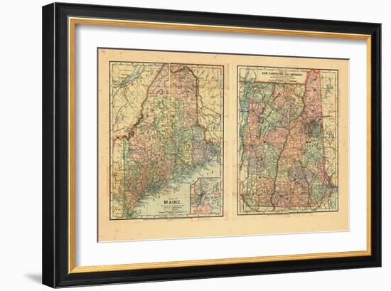 1891, Maine, New Hampshire, Vermont-null-Framed Giclee Print