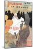 1891 Moulin Rouge La Goulue (1bande)-Henri de Toulouse-Lautrec-Mounted Giclee Print