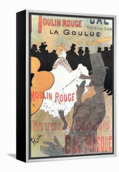 1891 Moulin Rouge La Goulue (1bande)-Henri de Toulouse-Lautrec-Framed Premier Image Canvas