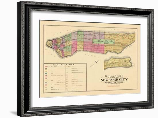 1891, New York, United States, Manhattan-null-Framed Giclee Print