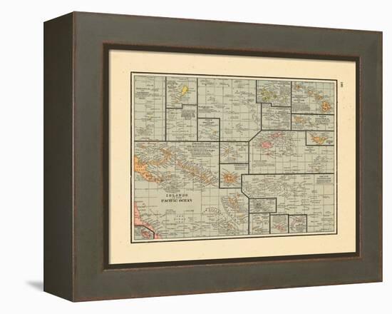 1891, South Pacific Islands-null-Framed Premier Image Canvas