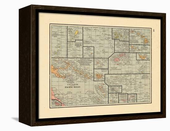 1891, South Pacific Islands-null-Framed Premier Image Canvas