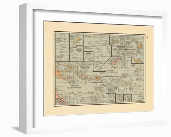 1891, South Pacific Islands-null-Framed Giclee Print