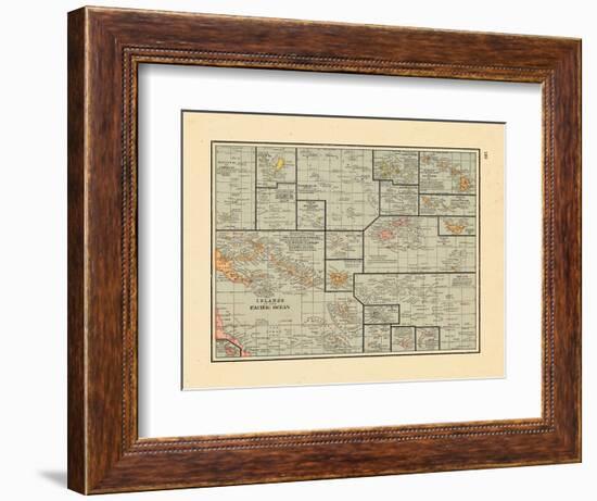 1891, South Pacific Islands--Framed Giclee Print
