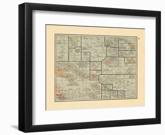 1891, South Pacific Islands--Framed Giclee Print