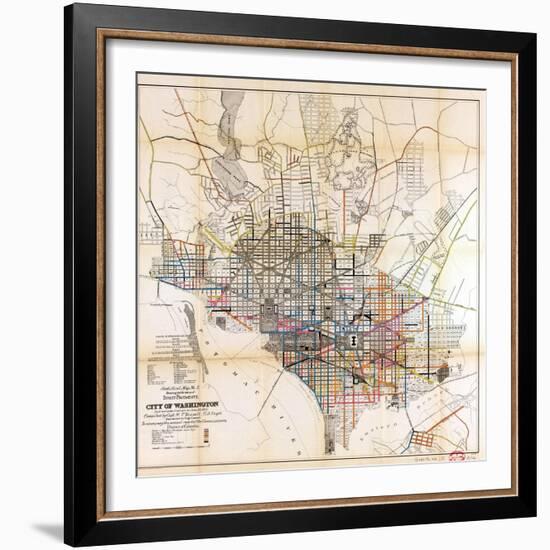 1891, Street Pavements, District of Columbia, United States-null-Framed Giclee Print