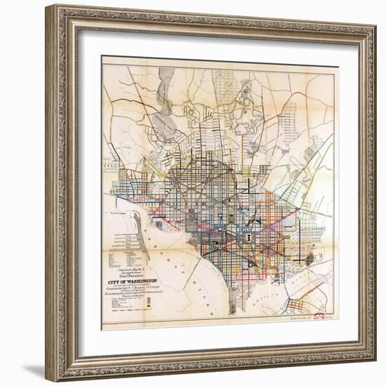 1891, Street Pavements, District of Columbia, United States-null-Framed Giclee Print