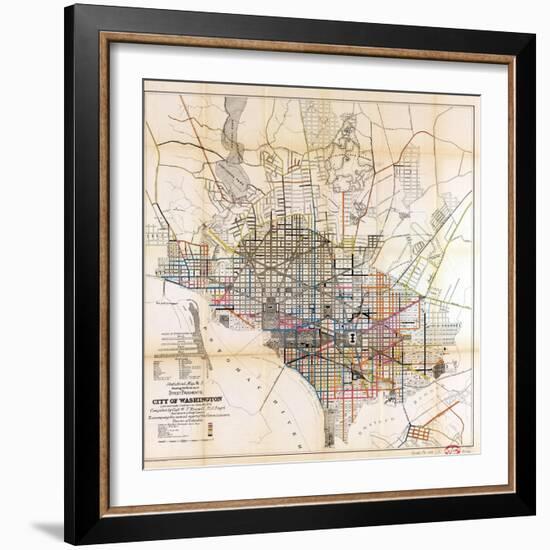 1891, Street Pavements, District of Columbia, United States-null-Framed Giclee Print