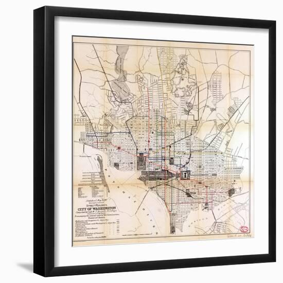 1891, Street Railways, District of Columbia, United States-null-Framed Giclee Print