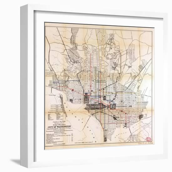 1891, Street Railways, District of Columbia, United States-null-Framed Giclee Print