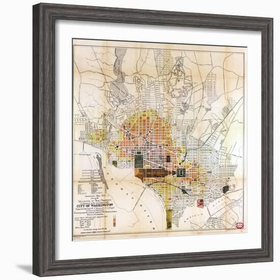 1891, Valuation of Real Property, District of Columbia, United States-null-Framed Giclee Print