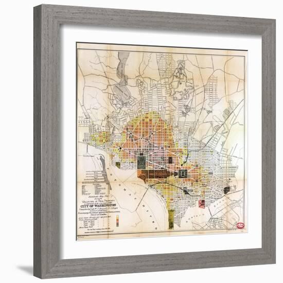 1891, Valuation of Real Property, District of Columbia, United States-null-Framed Giclee Print