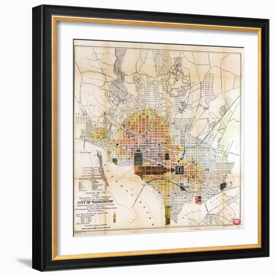 1891, Valuation of Real Property, District of Columbia, United States-null-Framed Giclee Print