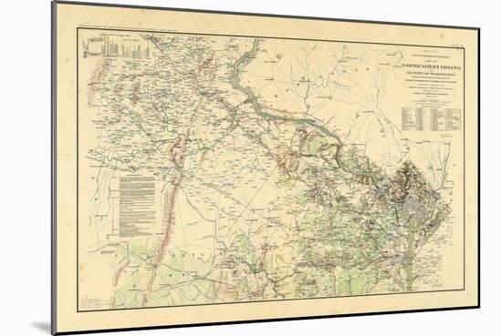 1891, Washington DC, Virginia, Civil War-null-Mounted Giclee Print