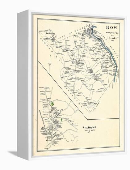 1892, Bow, Concord East, New Hampshire, United States-null-Framed Premier Image Canvas