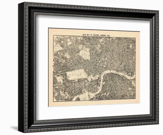 1892, Central London, United Kingdom-null-Framed Giclee Print