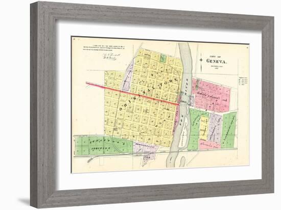 1892, Geneva City, Illinois, United States-null-Framed Giclee Print