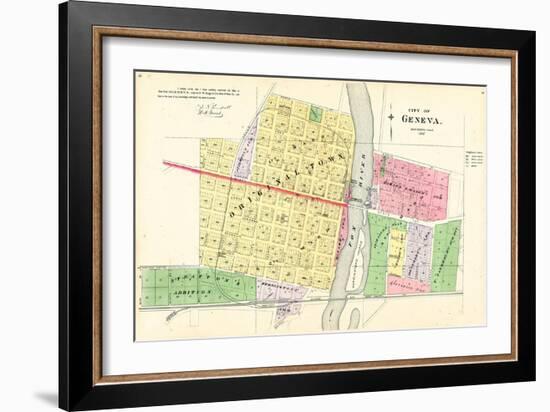 1892, Geneva City, Illinois, United States-null-Framed Giclee Print