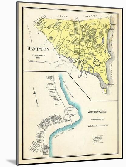 1892, Hampton, Hanpton Beach, New Hampshire, United States-null-Mounted Giclee Print