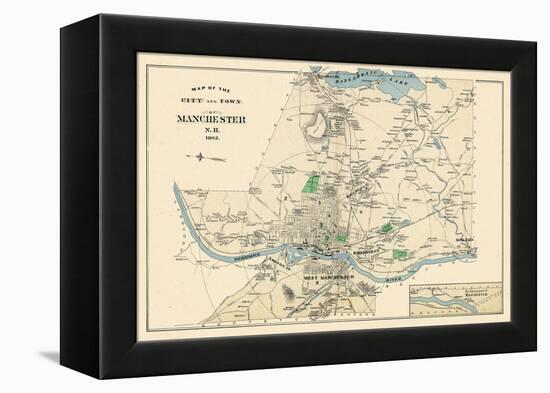 1892, Manchester 3, New Hampshire, United States-null-Framed Premier Image Canvas