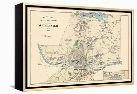 1892, Manchester 3, New Hampshire, United States-null-Framed Premier Image Canvas