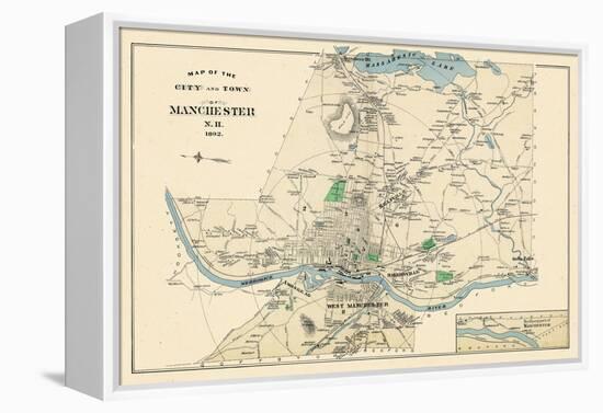 1892, Manchester 3, New Hampshire, United States-null-Framed Premier Image Canvas