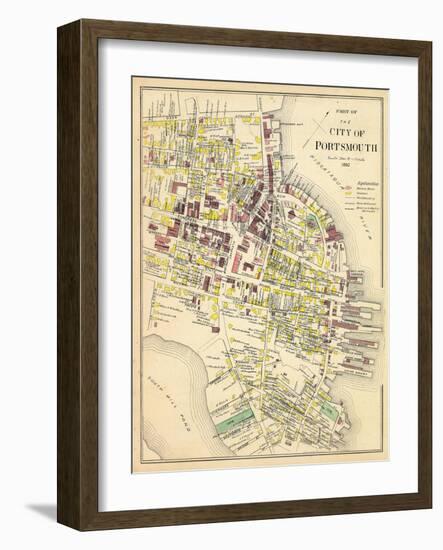 1892, Portsmouth 1, New Hampshire, United States-null-Framed Giclee Print