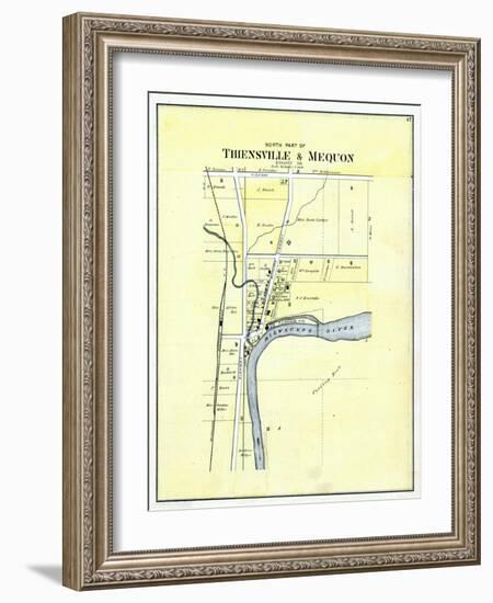 1892, Thiensville and Mequon - North, Wisconsin, United States-null-Framed Giclee Print