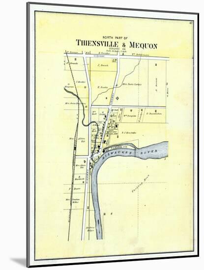 1892, Thiensville and Mequon - North, Wisconsin, United States-null-Mounted Giclee Print