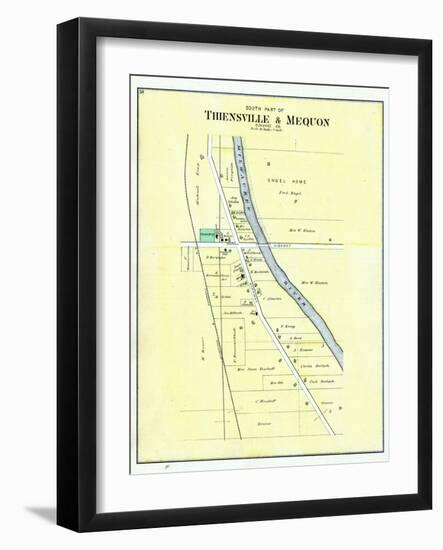 1892, Thiensville and Mequon - South, Wisconsin, United States-null-Framed Giclee Print