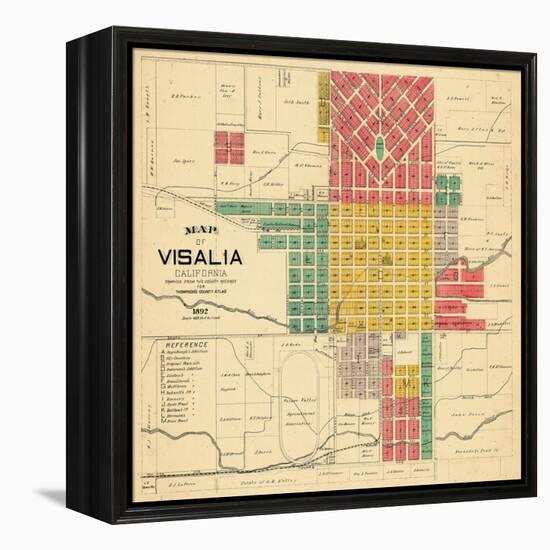 1892, Visalia, California, United States-null-Framed Premier Image Canvas