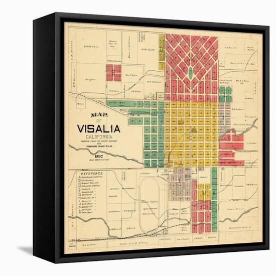 1892, Visalia, California, United States-null-Framed Premier Image Canvas