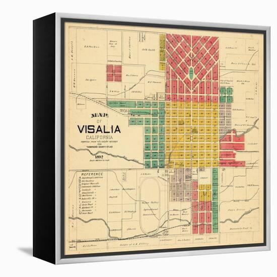 1892, Visalia, California, United States-null-Framed Premier Image Canvas