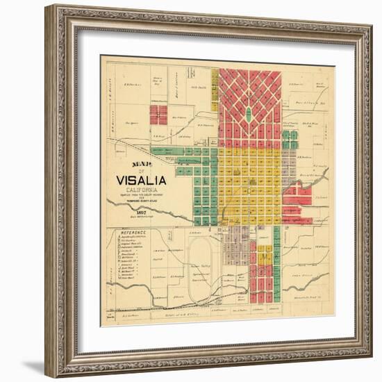 1892, Visalia, California, United States-null-Framed Giclee Print