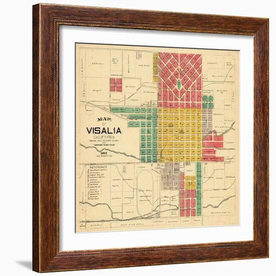 1892, Visalia, California, United States-null-Framed Giclee Print