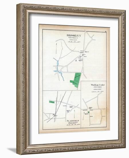 1893, Brooklyn, Plainfield, Windham Center, Connecticut, United States-null-Framed Giclee Print