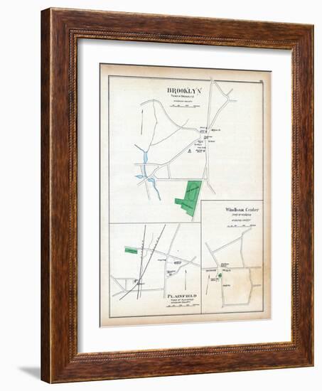 1893, Brooklyn, Plainfield, Windham Center, Connecticut, United States-null-Framed Giclee Print