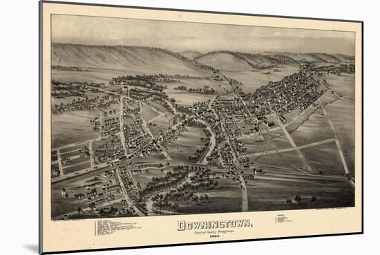 1893, Downingtown, Pennsylvania, United States-null-Mounted Giclee Print