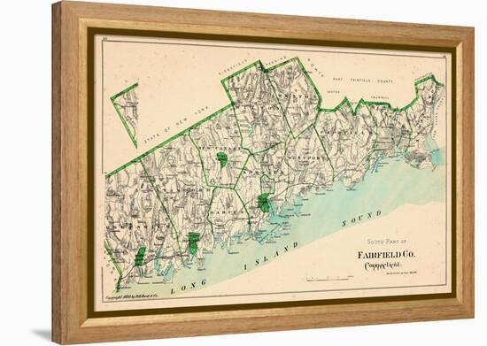 1893, Fairfield County - South Part, Connecticut, United States-null-Framed Premier Image Canvas