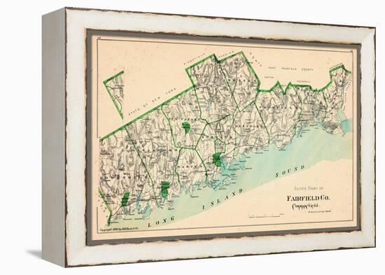 1893, Fairfield County - South Part, Connecticut, United States-null-Framed Premier Image Canvas