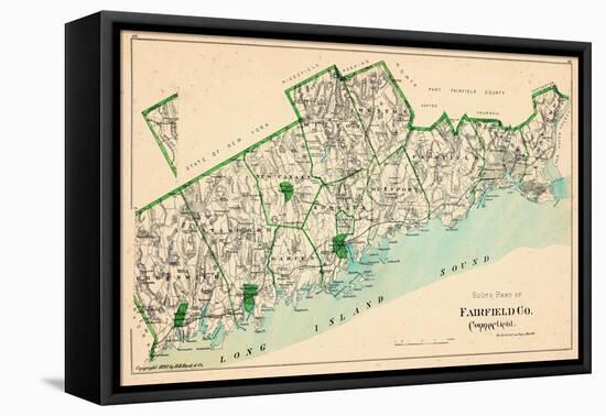 1893, Fairfield County - South Part, Connecticut, United States-null-Framed Premier Image Canvas