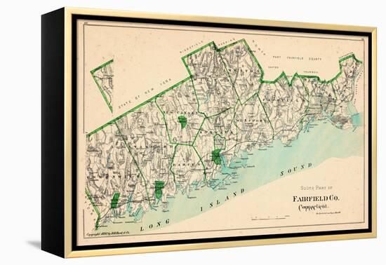 1893, Fairfield County - South Part, Connecticut, United States-null-Framed Premier Image Canvas